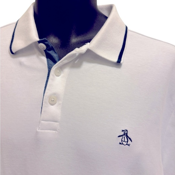 Original Penguin White Polo with Black Accents in new conditions - Picture 6 of 11